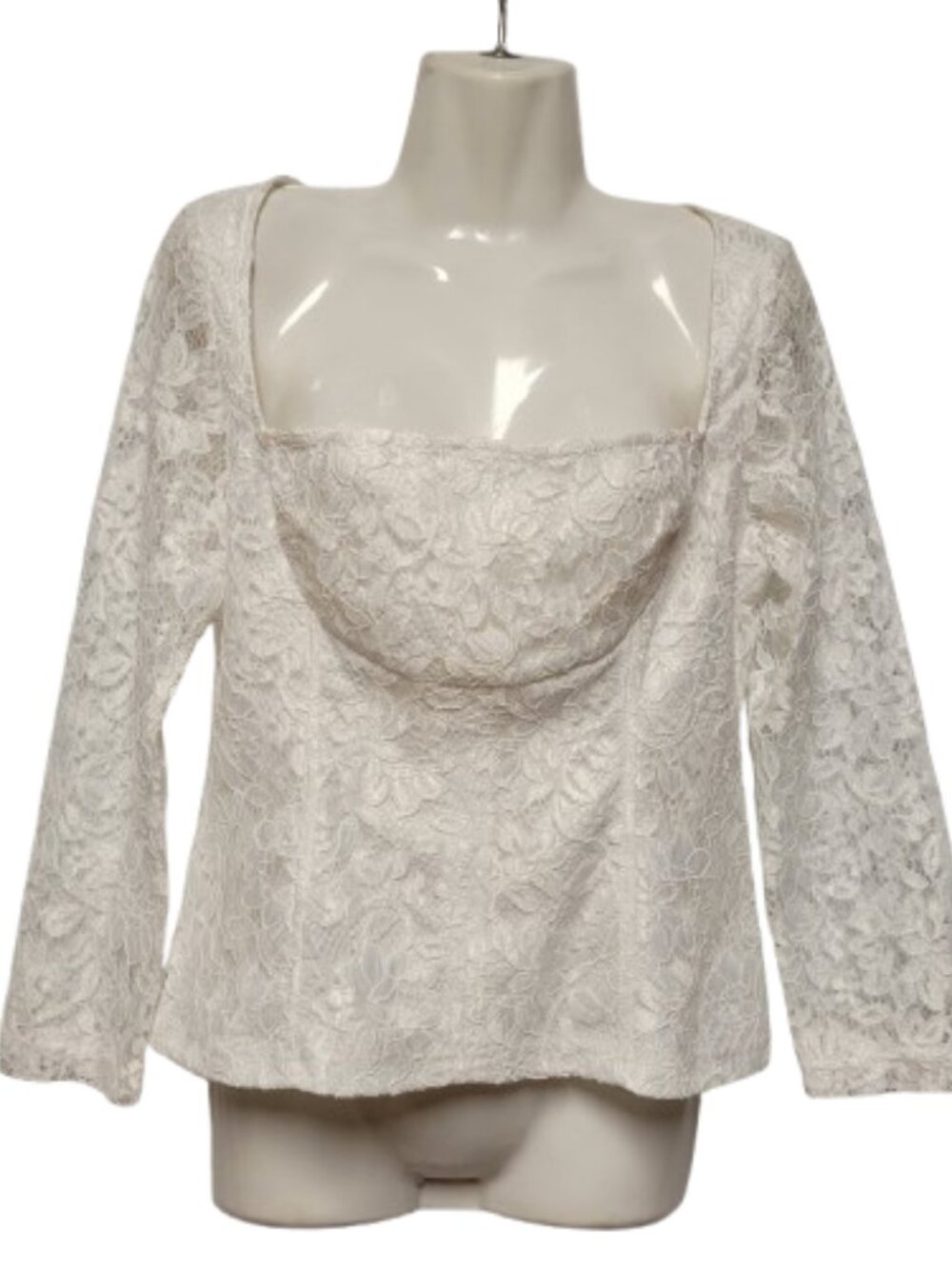 White Lace Top SIZE M